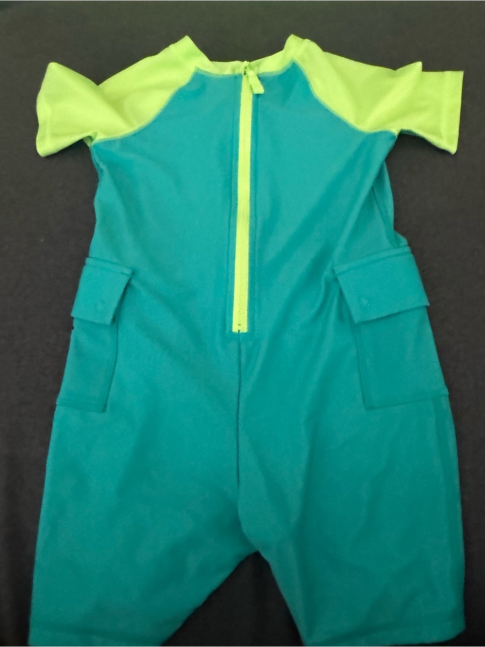 Cat & Jack Adaptive Short Sleeve One Piece Rash Guard